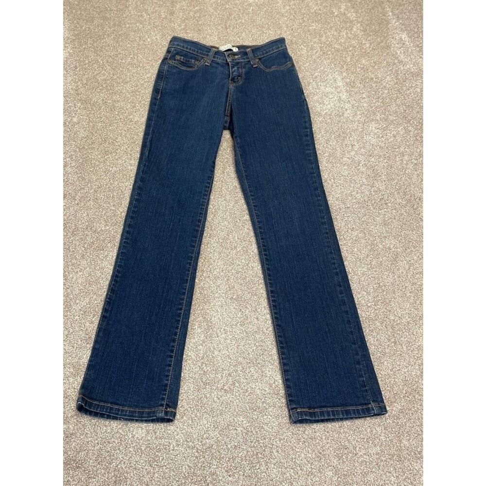 Levi's Women's 512 Perfectly Slimming Straight Jeans Size 2 Dark Wash Indigo - Picture 14 of 15